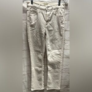 MOTHER white jeans The Dutchie‎ Ankle size 24